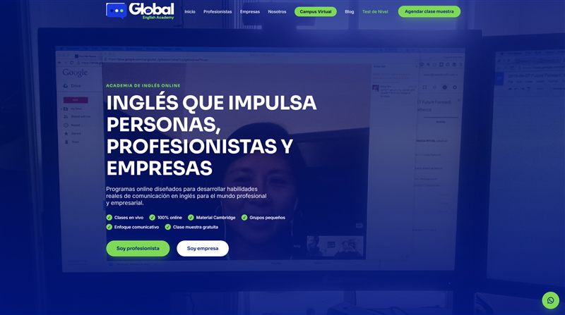 Sitio web de Global English Academy
