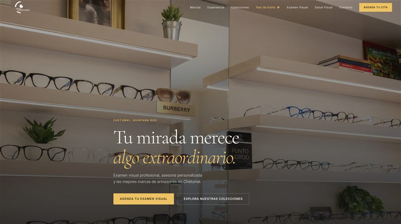 Sitio web de Óptica Campuzano